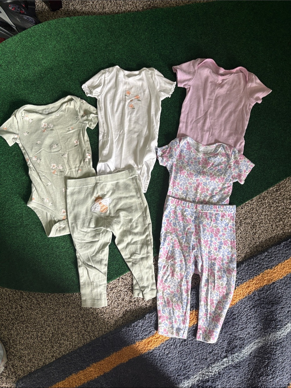 Carter's Girls Pastel Floral & Pink Matching Sets